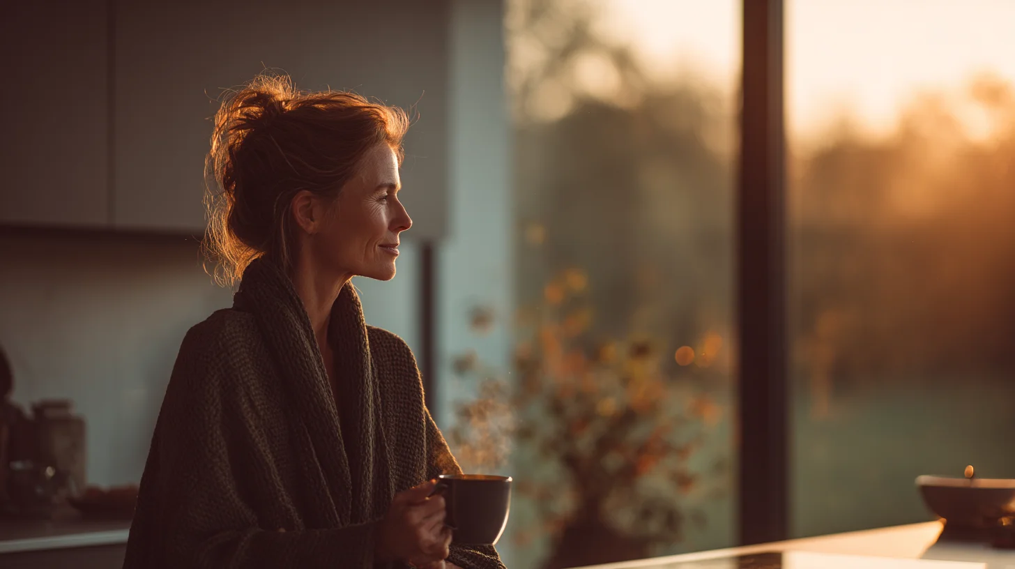 Frau Ende 40 prüft ihren HRV-Trend – objektive Daten statt Bauchgefühl